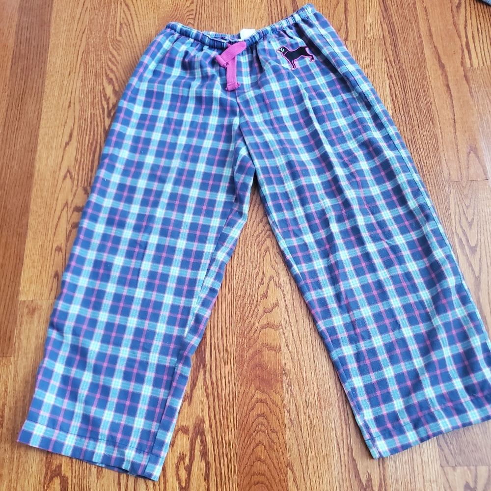 Black Dog Plaid Pj Pants